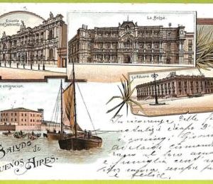 ah0062 - ARGENTINA - VINTAGE POSTCARD  - Buenos Aires - 1900  GRUS AUSS