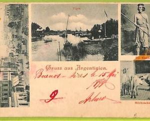 ah0083 - ARGENTINA - VINTAGE POSTCARD -  GRUS AUSS - 1899