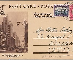 56655 - AUTOMOTIVE -  South Africa - POSTAL HISTORY: Stationery Card 1952