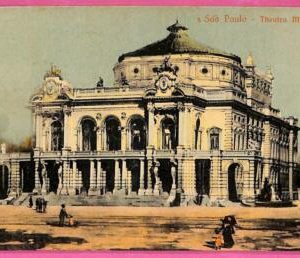 af9427 - BRAZIL - VINTAGE POSTCARD Ansichtskarten - Sao Paulo THEATRE