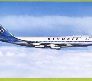 af5682 - VINTAGE POSTCARD Ansichtskarten - AIRPLANES Olympic Boeing 747-200 B