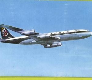 af5683 - VINTAGE POSTCARD Ansichtskarten - AIRPLANES Olympic Boeing 707-320