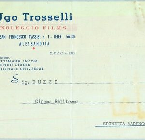 97026 - CARTOLINA d'Epoca -  ALESSANDRIA citta' -  PUBBLICITARIA 1954 Film