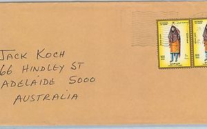 64564  -  OMAN - POSTAL HISTORY -  LARGE COVER to AUSTRALIA