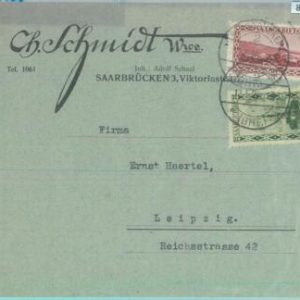 85232 - GERMANY Saar - POSTAL HISTORY -  COVER 1928