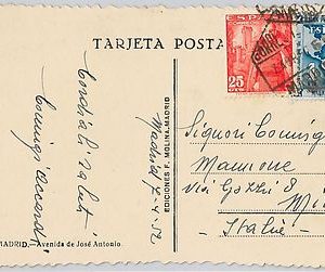 56296  - SPAIN -  POSTAL HISTORY: POSTCARD ro ITALY - 1952