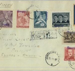 95446 - POLAND - POSTAL HISTORY - GROSZY Overprinted stamps on COVER  Picasso