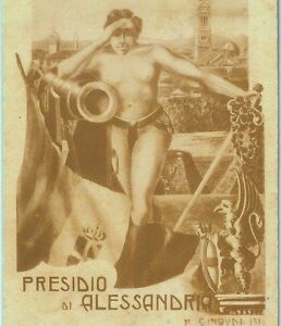 97034  - CARTOLINA d'Epoca - ALESSANDRIA citta' - ILLUSTRATA Bignami PRESSIDIO
