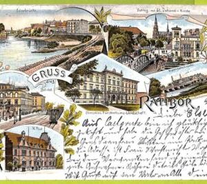 16321 -  POLAND  -  VINTAGE  POSTCARD - Gruss aus Ratibor - 1897