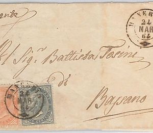 Brescia --- ITALIA REGNO:  storia postale - FRONTESPIZIO : Manerbio 1864