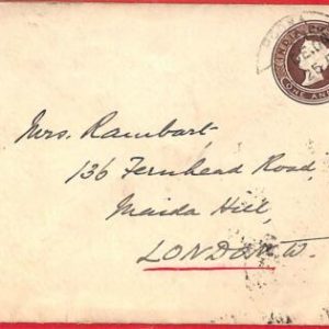 aa2418 - INDIA  - Postal History - STATIONERY COVER  H&G  # 2e 1905 Late Use!