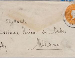 39625 - INDIA - POSTAL  HISTORY - STATIONERY COVER from BOMBAY to ITALY 1904