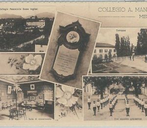 76917  - CARTOLINA d'Epoca - LECCO  provincia -  MERATE : Collegio Manzoni # 16