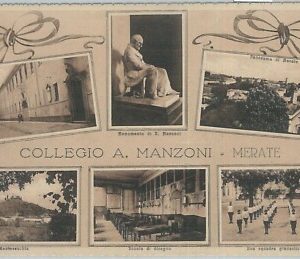 76920  - CARTOLINA d'Epoca - LECCO  provincia -  MERATE : Collegio Manzoni # 19