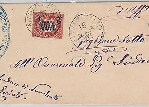 Brescia --- ITALIA REGNO:  storia postale - BUSTA / LETTERA : Nuvolento 1881