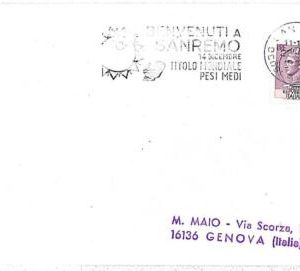 13242 - ITALY - POSTAL HISTORY - SPORT: POSTMARK on card BOXING