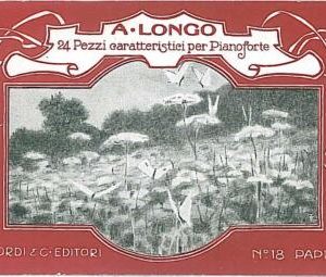 15990- ITALY  - VINTAGE POSTCARD : ADVERTISING - MUSIC : BUTTERFLIES