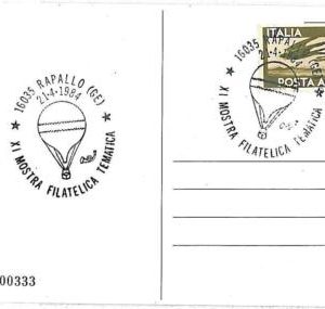 16339 - ITALY - POSTAL HISTORY - SPECIAL POSTMARK ON POSTCARD - 1984 BALLOONS