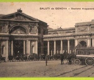 aa8810 - CARTOLINA D'EPOCA -  GENOVA Città : Stazione Acquaverde