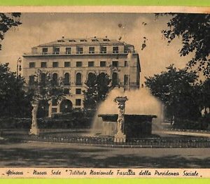 aa8818 CARTOLINA D'EPOCA  GENOVA :  Istituto Nazionale della Previdenza Sociale