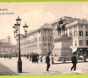 aa8820- CARTOLINA D'EPOCA  GENOVA Città : Piazza De Ferrari