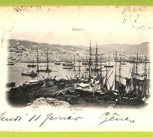 aa8826- CARTOLINA D'EPOCA  GENOVA Città : Il Porto