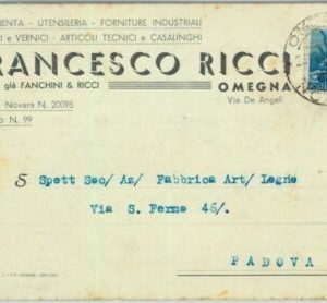 90862  - CARTOLINA d'Epoca - NOVARA provincia -  OMEGNA  1948 Pubblicitaria