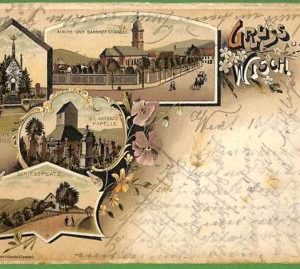 ah1304 - GERMANY - VINTAGE POSTCARD Ansichtskarten - Gruss aus Wisch - 1897