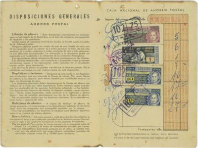 98918 - ARGENTINA - POSTAL HISTORY -  POST BANK BOOKLET 1954 Ahorro Postal