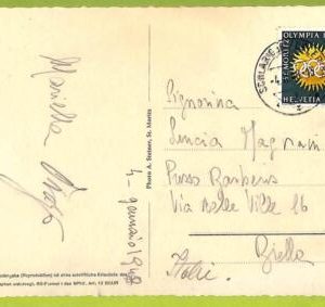 21580 -  Switzerland - POSTAL HISTORY - Postcard - Olympic Game - 1948