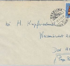 63966  - SWITZERLAND - POSTAL HISTORY: COVER to the NETHERLANDS - 1953