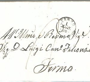 71943 - ITALIA - Storia Postale - BUSTA prefilatelica da MONTE RINALDO Ancona