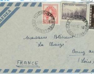 98946 - ARGENTINA - POSTAL HISTORY - AIRMAIIL COVER to FRANCE 1952   Evita