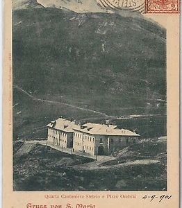 40911   CARTOLINA d'Epoca - BOLZANO  -  Stelvio GRUSS AUS SANTA MARIA 1901