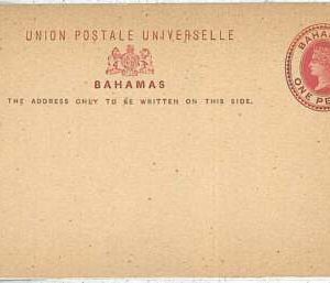 28602  -  BAHAMAS - POSTAL HISTORY - STATIONERY CARD : ONE PENNY - H&G #5