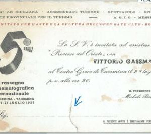 72945 - ITALY- Postal History - POSTCARD: 1979  CINEMA Vittorio Gassman MESSINA