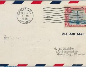 60124 - USA -  First Flight COVER: CHICAGO - MINEAPOLIS: Chicago - AMC: 9 W1