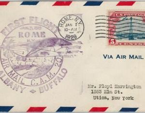 60142 - USA -  First Flight COVER: ALBANY - BUFFALO: ROME C.A.M. 20 - AMC: 20 W8