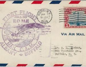 60144 - USA -  First Flight COVER: ALBANY - BUFFALO: ROME C.A.M. 20 - AMC: 20 W8