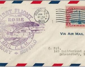 60148 - USA -  First Flight COVER: ALBANY - BUFFALO: ROME C.A.M. 20 - AMC: 20 E8