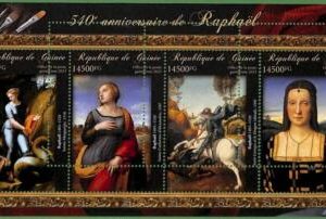 B1729 - GUINEE - ERROR MISPERF Stamp Sheet - 2023 - ART, Raphael