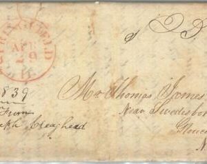 72326 - UNITED STATES USA - PREPHILATELIC Cover:  SPRINGFIELD, ILL  1839