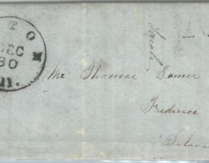 72327 - UNITED STATES USA - PREPHILATELIC Cover:  ALTON, ILL  1850 - 10 Black