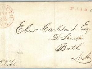 72341  - UNITED STATES USA - PREPHILATELIC Cover: PLYMOUTH , NH 1840 - 10 PAID