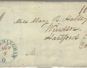 72342  - UNITED STATES USA - PREPHILATELIC Cover: BIRMINGHAM, OH 1800's