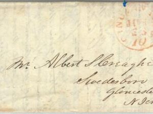 72344  - UNITED STATES USA - PREPHILATELIC Cover: CINCINNATI, OH - Fee on CANCEL