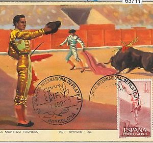 63711 - SPAIN - POSTAL HISTORY: MAXIMUM CARD 1960 -  BULL FIGHTING
