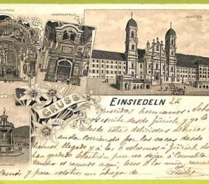 Lib7840 - SWITZERLAND -  VINTAGE POSTCARD - Gruss aus Einsiedeln - 1900