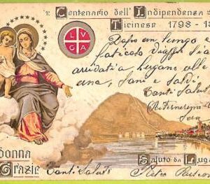 Lib7939 - SWITZERLAND - VINTAGE POSTCARD - Lugano - 1901