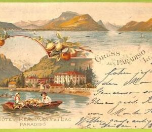 Lib7982 -  SWITZERLAND - VINTAGE POSTCARD - Lugano - 1897